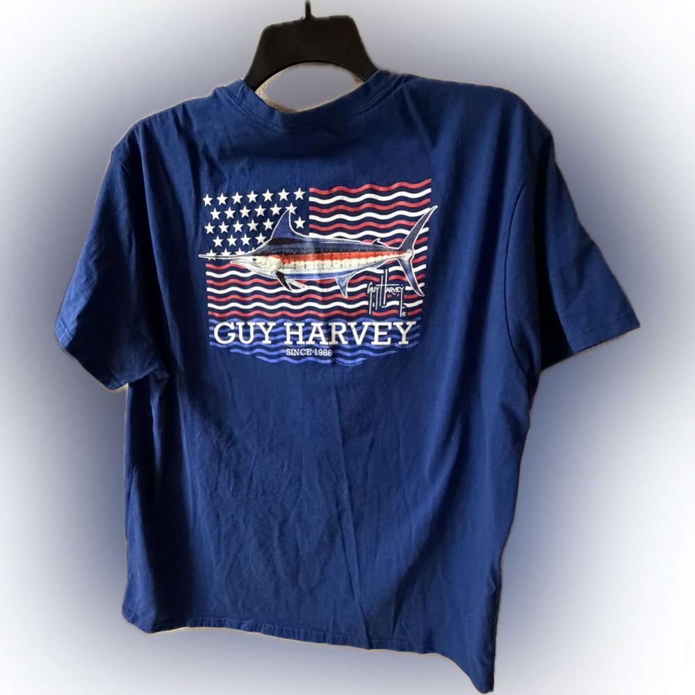 Guy Harvey Men's Liberty Marlin OG Short Sleeve T-Shirt, XXL